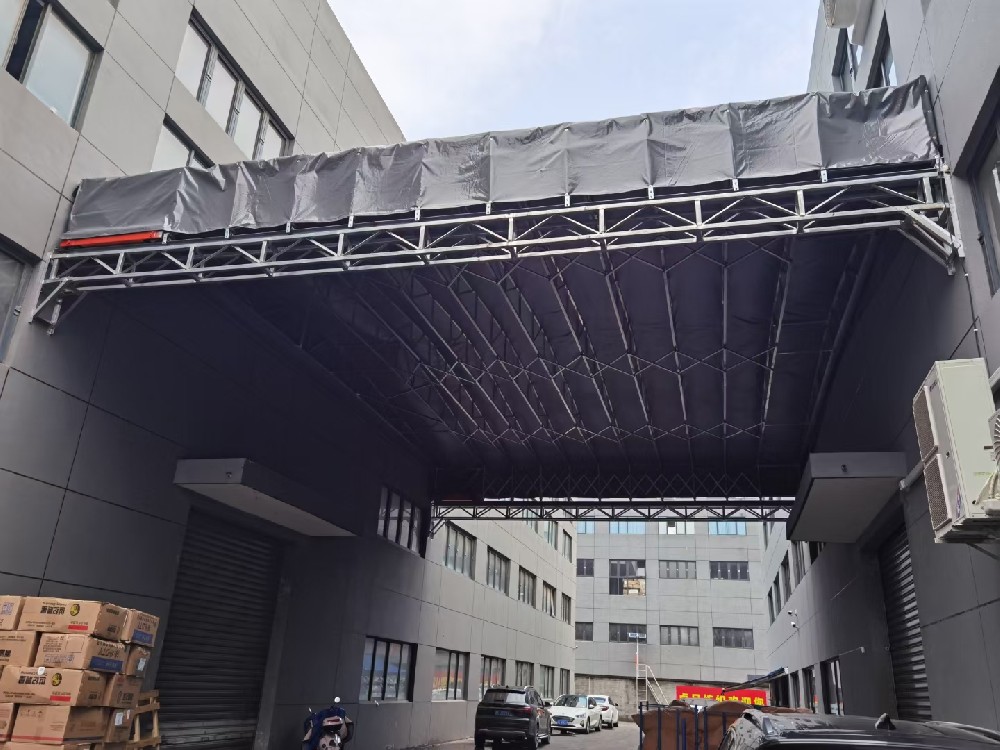 户外可移动雨棚 大型仓库伸缩推拉棚 可按需定制